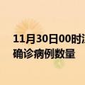 11月30日00时江苏南通疫情累计确诊人数及南通今日新增确诊病例数量