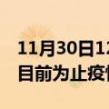 11月30日12时山东威海累计疫情数据及威海目前为止疫情总人数