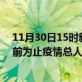 11月30日15时新疆博尔塔拉疫情新增确诊数及博尔塔拉目前为止疫情总人数