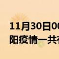 11月30日00时安徽阜阳疫情今天多少例及阜阳疫情一共有多少例