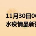 11月30日06时甘肃天水疫情最新确诊数及天水疫情最新报告数据