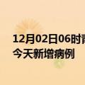 12月02日06时青海海东今日疫情通报及海东疫情最新消息今天新增病例