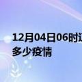 12月04日06时辽宁本溪疫情新增确诊数及本溪现在总共有多少疫情