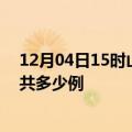 12月04日15时山西长治疫情情况数据及长治疫情到今天总共多少例