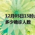 12月05日15时山东威海疫情今天多少例及威海最新疫情共多少确诊人数