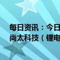 每日资讯：今日涨跌停股分析：52只涨停股，9只跌停股，尚太科技（锂电池）6连板