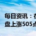 每日资讯：在岸人民币兑美元较上周五夜盘收盘上涨505点