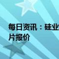 每日资讯：硅业分会：安泰科决定自本周起暂停M6单晶硅片报价