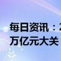 每日资讯：2022年中国外贸总值首次突破40万亿元大关