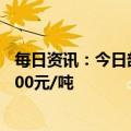 每日资讯：今日部分锂电材料报价下跌，电池级碳酸锂跌6000元/吨