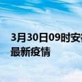 3月30日09时安徽蚌埠最新疫情状况及蚌埠今天增长多少例最新疫情