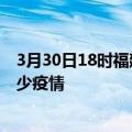 3月30日18时福建泉州疫情新增确诊数及泉州现在总共有多少疫情