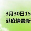 3月30日15时香港疫情防控最新通知今天 香港疫情最新通报