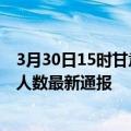 3月30日15时甘肃酒泉疫情最新公布数据及酒泉疫情目前总人数最新通报