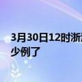 3月30日12时浙江温州疫情情况数据及温州疫情今天确定多少例了