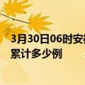 3月30日06时安徽阜阳最新疫情情况通报及阜阳疫情到今天累计多少例