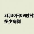 3月30日09时甘肃白银疫情最新状况今天及白银疫情累计有多少病例