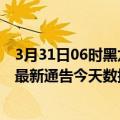 3月31日06时黑龙江双鸭山疫情最新确诊数据及双鸭山疫情最新通告今天数据