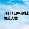 3月31日06时甘肃嘉峪关累计疫情数据及嘉峪关目前为止疫情总人数