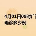 4月01日09时广西防城港疫情今天多少例及防城港疫情最新确诊多少例