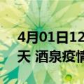 4月01日12时甘肃酒泉疫情防控最新通知今天 酒泉疫情最新通报