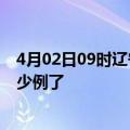 4月02日09时辽宁辽阳今日疫情数据及辽阳疫情患者累计多少例了