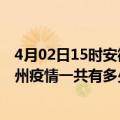 4月02日15时安徽宿州滁州疫情总共确诊人数及宿州安徽滁州疫情一共有多少例