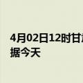 4月02日12时甘肃定西最新发布疫情及定西疫情最新实时数据今天