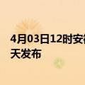 4月03日12时安徽宿州疫情最新公布数据及宿州最新消息今天发布