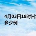 4月03日18时甘肃定西疫情情况数据及定西疫情到今天总共多少例