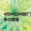 4月04日00时广西来宾疫情最新数据今天及来宾现在总共有多少疫情