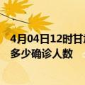 4月04日12时甘肃定西疫情最新公布数据及定西最新疫情共多少确诊人数