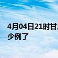 4月04日21时甘肃平凉今日疫情通报及平凉疫情患者累计多少例了