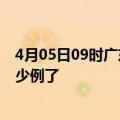 4月05日09时广东阳江疫情情况数据及阳江疫情今天确定多少例了