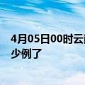 4月05日00时云南文山今日疫情数据及文山疫情患者累计多少例了