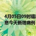 4月05日09时福建漳州疫情最新数据今天及漳州疫情最新消息今天新增病例