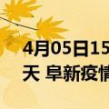 4月05日15时辽宁阜新疫情防控最新通知今天 阜新疫情最新通报