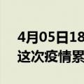 4月05日18时甘肃定西疫情情况数据及定西这次疫情累计多少例