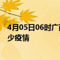 4月05日06时广西来宾疫情新增确诊数及来宾现在总共有多少疫情