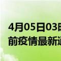 4月05日03时浙江湖州疫情最新通报及湖州目前疫情最新通告