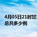 4月05日21时甘肃平凉今日疫情最新报告及平凉疫情到今天总共多少例