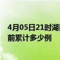 4月05日21时湖南岳阳疫情最新状况今天及岳阳最新疫情目前累计多少例