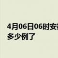 4月06日06时安徽铜陵目前疫情是怎样及铜陵疫情今天确定多少例了