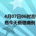 4月07日06时吉林白山疫情今日最新情况及白山疫情最新消息今天新增病例