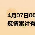 4月07日00时江苏无锡疫情病例统计及无锡疫情累计有多少病例