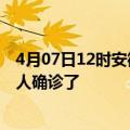 4月07日12时安徽铜陵目前疫情是怎样及铜陵疫情一共多少人确诊了