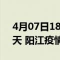 4月07日18时广东阳江疫情防控最新通知今天 阳江疫情最新通报