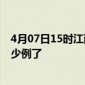 4月07日15时江西九江今日疫情通报及九江疫情患者累计多少例了