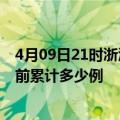 4月09日21时浙江台州疫情最新状况今天及台州最新疫情目前累计多少例