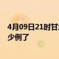 4月09日21时甘肃平凉今日疫情通报及平凉疫情患者累计多少例了